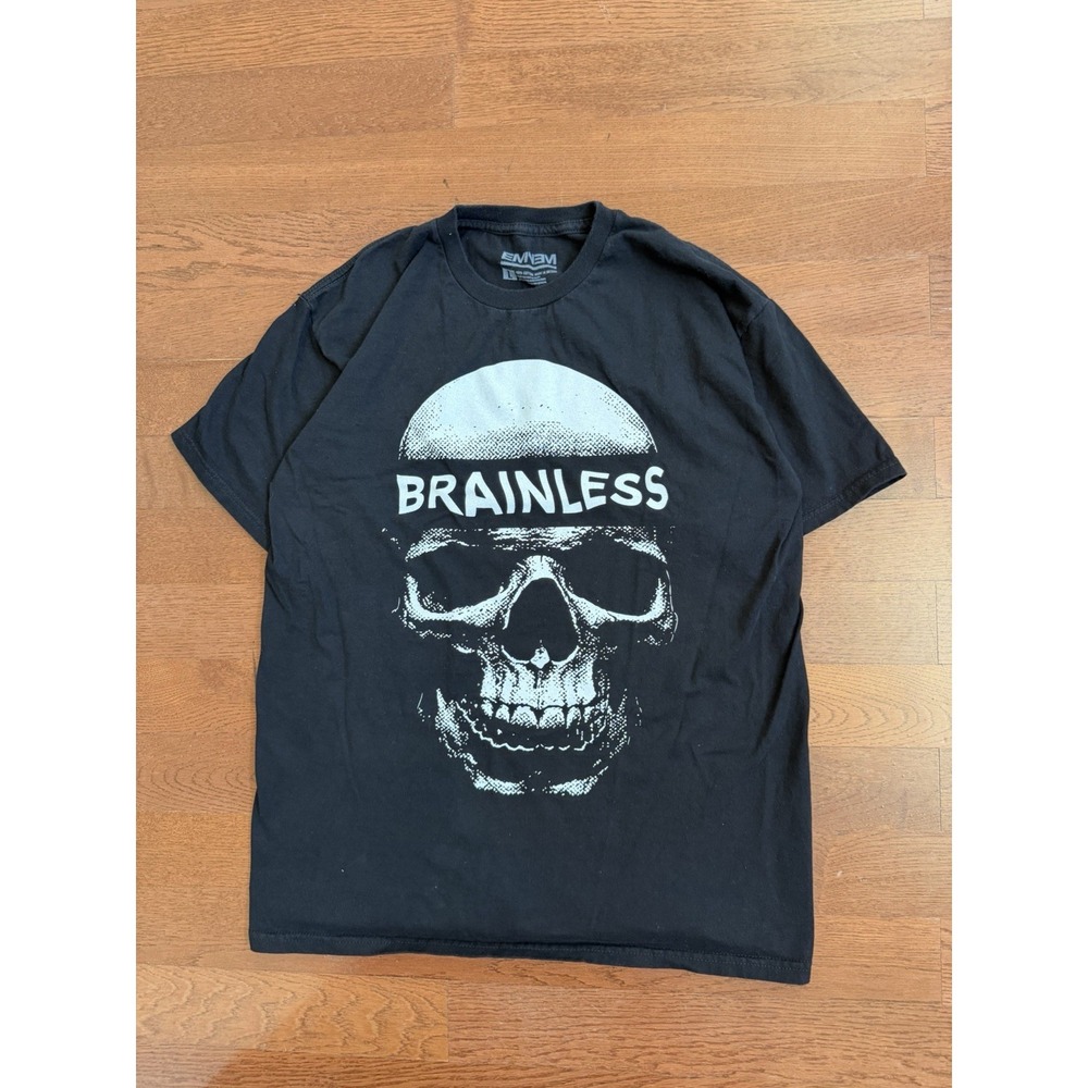 EMINEM Official Merchandise Brainless Skull Skeleton Black T Shirt Size L